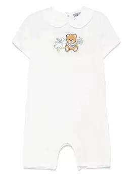 Moschino Kids Teddy Bear комбинезон, белый