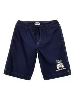 Moschino Kids Teddy шорты для плавания, синий