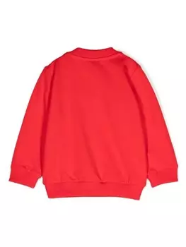Moschino Kids толстовка с принтом Teddy Bear, красный