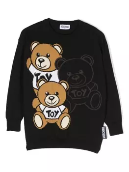 Moschino Kids толстовка Teddy Bear, черный