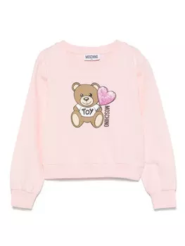 Moschino Kids толстовка Teddy Bear, розовый