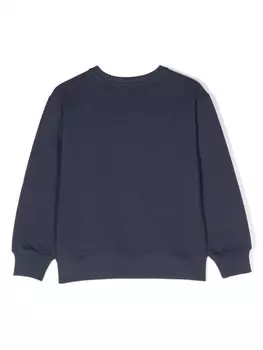 Moschino Kids толстовка Teddy Bear с круглым вырезом, синий