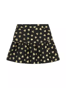 Moschino Kids юбка с принтом, черный