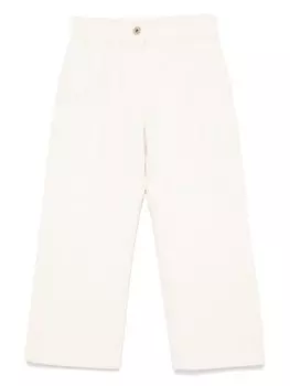 Moschino Kids вельветовые брюки, белый