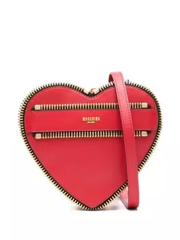 Moschino клатч в форме сердца, красный