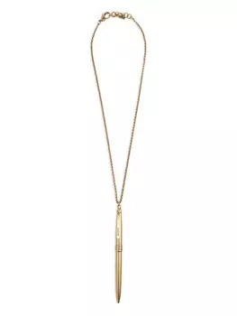 Moschino колье с подвеской, золотой