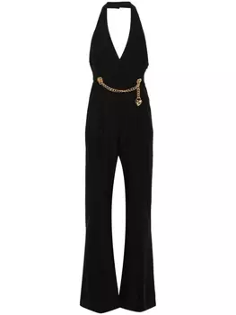 Moschino комбинезон с цепочкой, черный