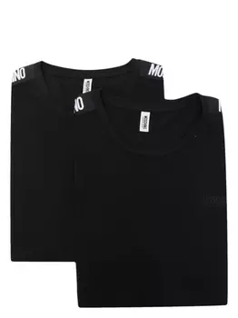 Moschino комплект футболок с логотипом, черный