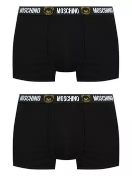 Moschino комплект из двух боксеров с принтом Teddy Bear, черный