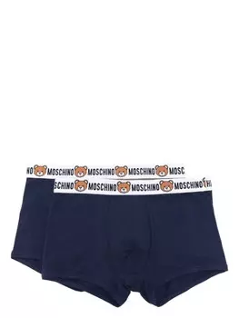 Moschino комплект из двух боксеров с принтом Teddy Bear, синий