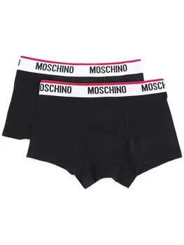 Moschino комплект трусов с логотипом, черный