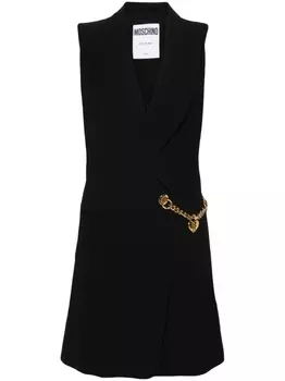 Moschino короткое платье-пиджак, черный