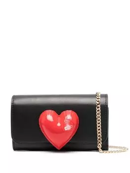 Moschino кошелек с откидным клапаном, черный