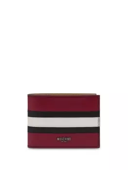 Moschino кошелек с полосками, красный