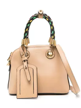 Moschino кожаная сумка-тоут, нейтральный