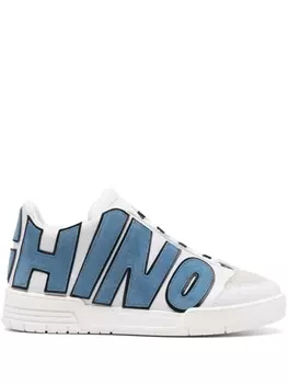 Moschino кроссовки с логотипом, белый