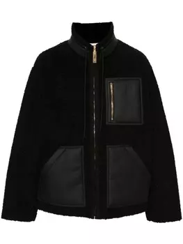 Moschino куртка из искусственной овчины, черный