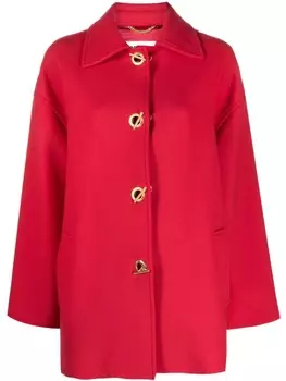 Moschino куртка-рубашка с застежкой-тогл, красный