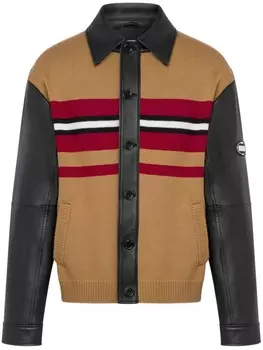 Moschino куртка с трикотажными вставками, черный