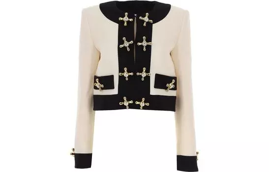 MOSCHINO Куртка женская цвета слоновой кости