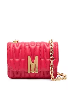 Moschino маленькая сумка через плечо с логотипом, красный