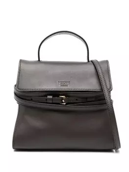 Moschino маленькая сумка-тоут Tie Me, коричневый