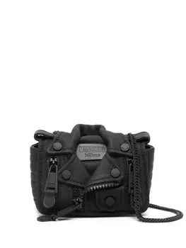 Moschino мини-сумка Biker, черный