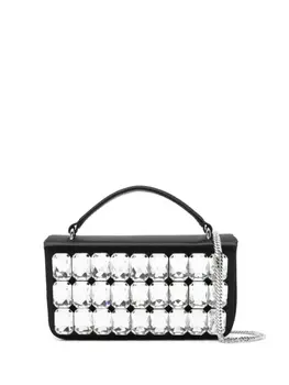 Moschino мини-сумка с кристаллами, черный