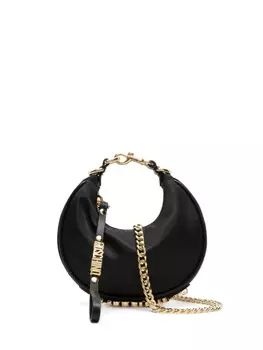 Moschino мини-сумка с логотипом, черный