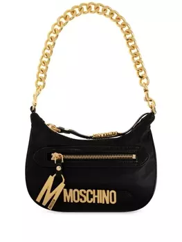 Moschino мини-сумка с логотипом, черный