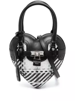 Moschino мини-сумка в форме сердца, черный