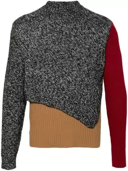 Moschino многослойный джемпер, черный