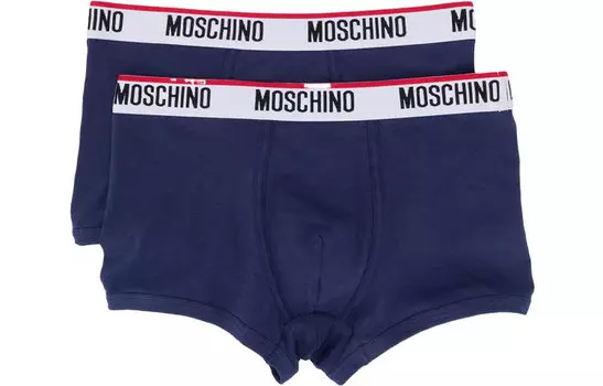 MOSCHINO Мужские трусы, 1 комплект из 2 полосок (синие)