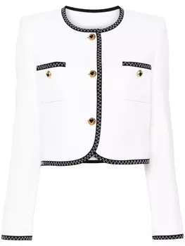Moschino однобортный пиджак, белый