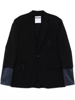 Moschino однобортный пиджак, черный