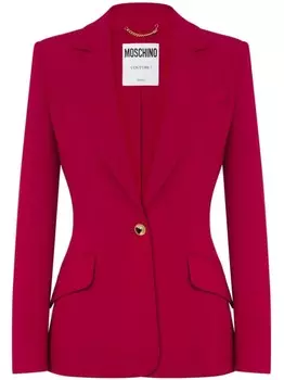Moschino однобортный пиджак, красный