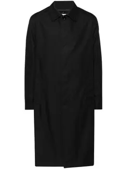 Moschino пальто с вышитым лозунгом, черный