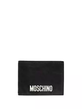 Moschino печатный складной кошелек, черный