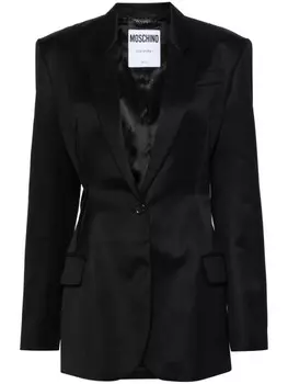 Moschino пиджак из вирджинской шерсти, черный