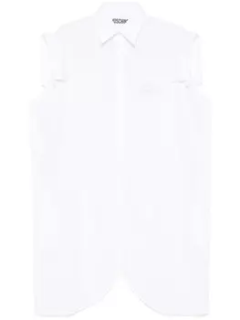 Moschino платье-рубашка мини, белый