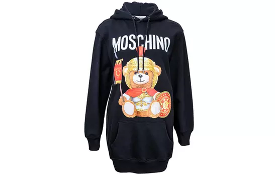 MOSCHINO Платье с длинными рукавами женское черное