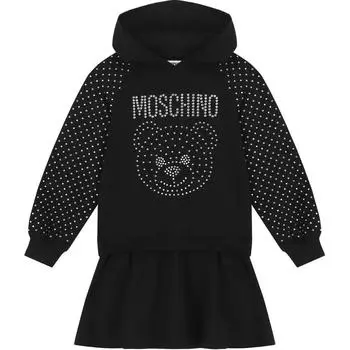 MOSCHINO Платье с длинными рукавами женское черное