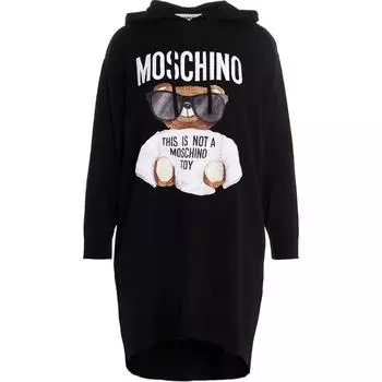 MOSCHINO Платье с длинными рукавами женское черное