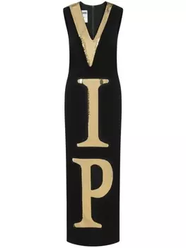 Moschino платье VIP с пайетками, черный