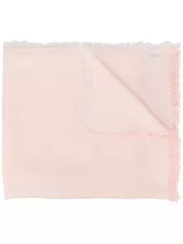 Moschino платок с логотипом, розовый