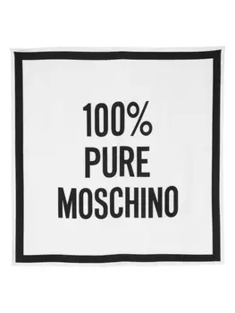 Moschino платок с принтом, белый