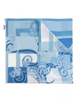 Moschino платок с принтом, синий