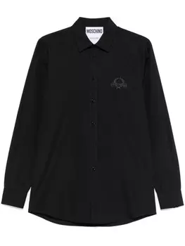 Moschino поплиновая рубашка, черный