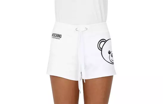 MOSCHINO Повседневные шорты женские белые