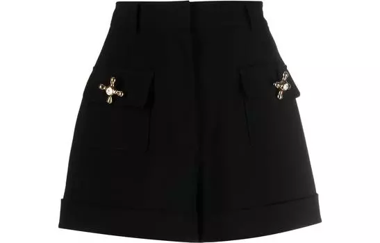 MOSCHINO Повседневные шорты женские черные